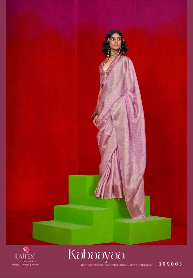 Kabaayaa By Rajtex Zari Tissue Handloom Silk Saree Exporters In India